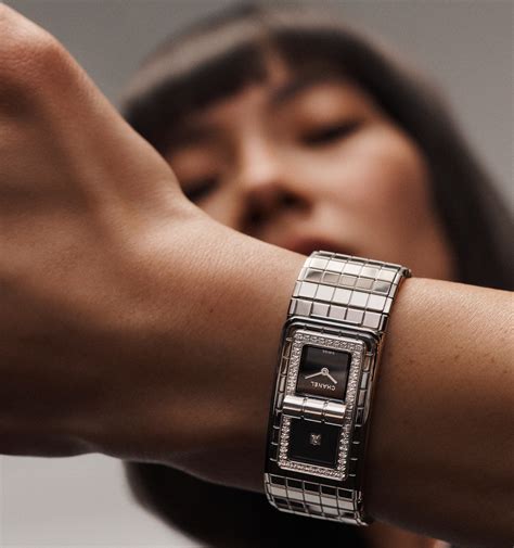 chanel code coco watch commercial|CODE COCO Watch Steel & Black Cera.